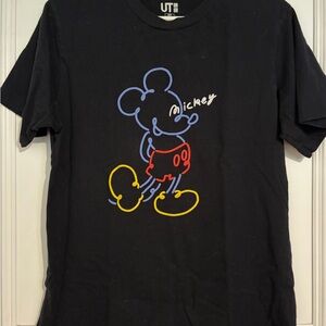 Disney Mickey Black Graphic Tee by Uniqlo